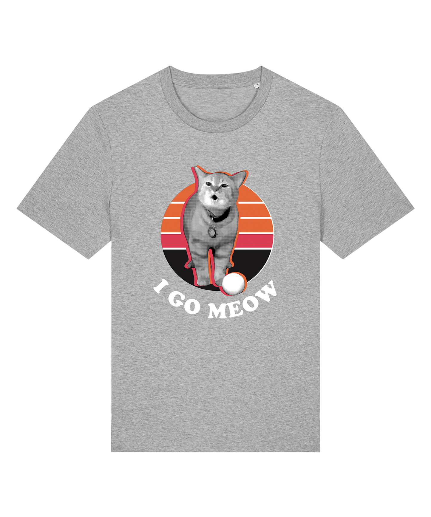 I Go Meow Unisex Tee (Heather Grey)