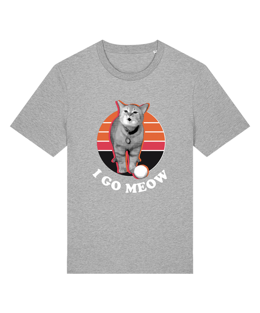 I Go Meow Unisex Tee (Heather Grey)