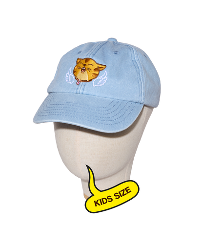 I Go Meow Kids Cap (Vintage Light Blue)