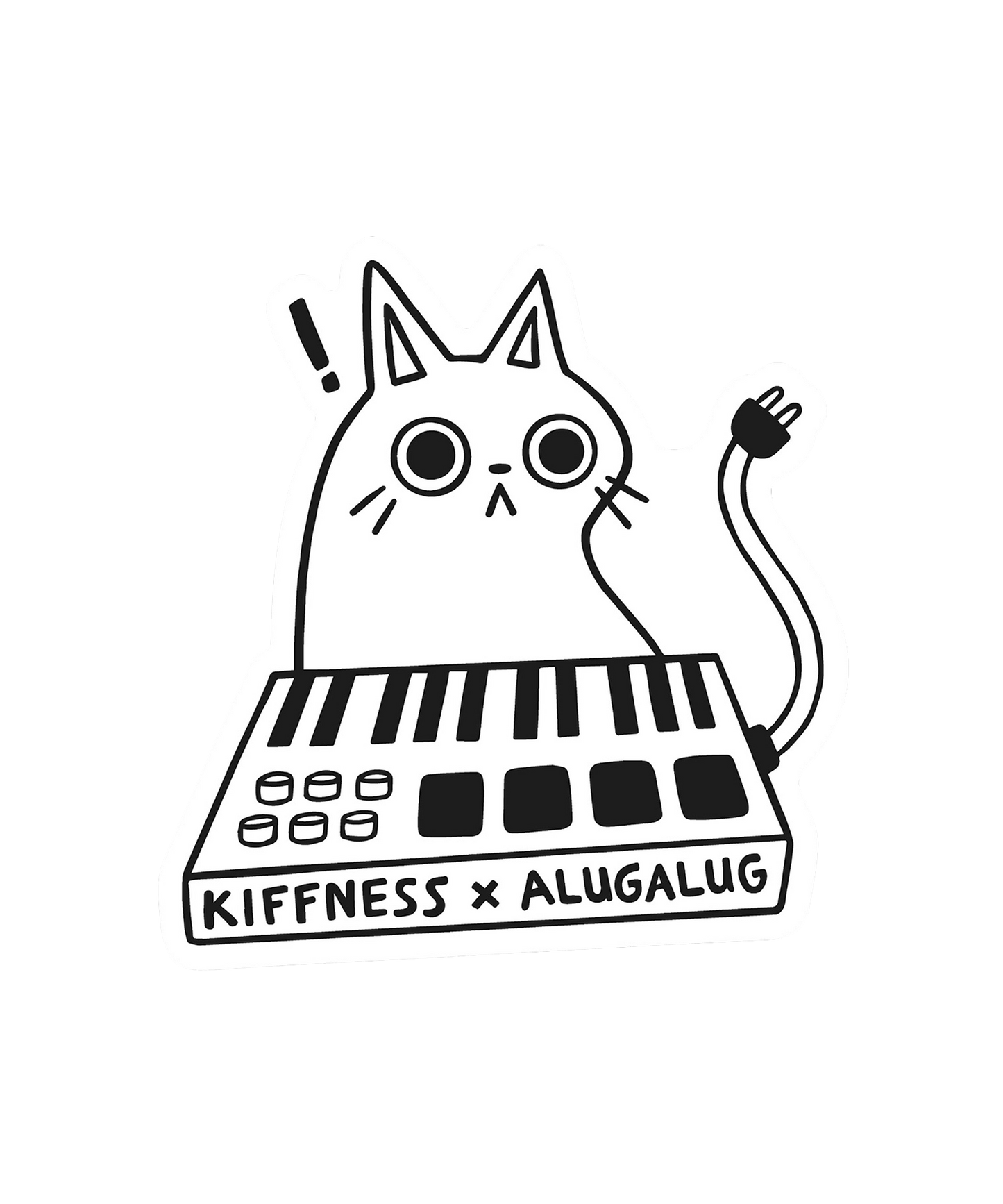 Alugalug Sticker (White)