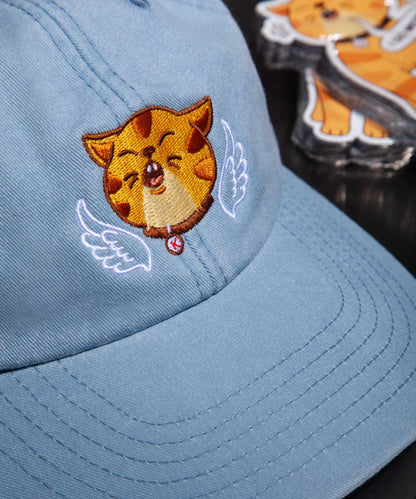 I Go Meow Kids Cap (Vintage Light Blue)