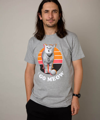 I Go Meow Unisex Tee (Heather Grey)