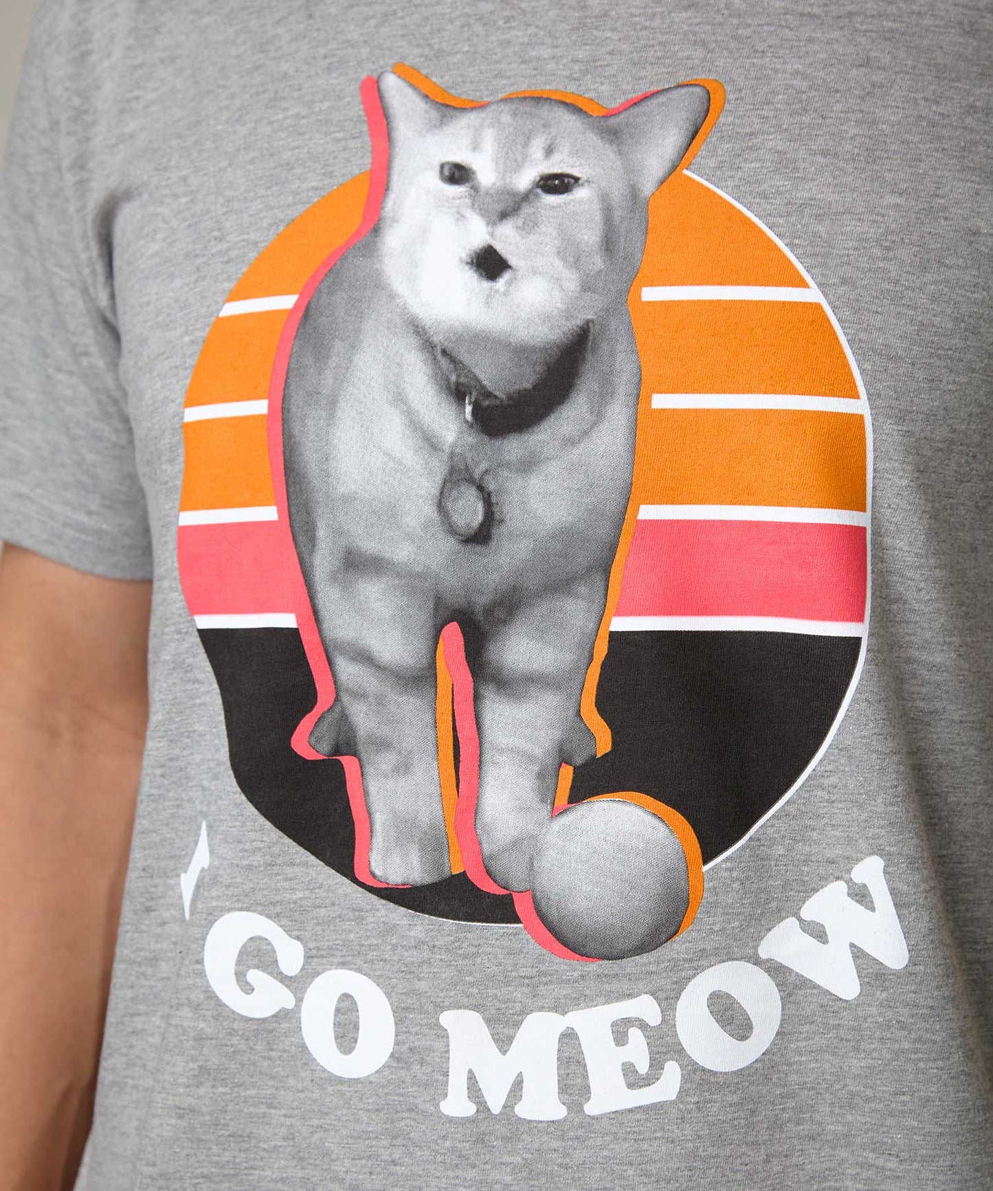 I Go Meow Unisex Tee (Heather Grey)