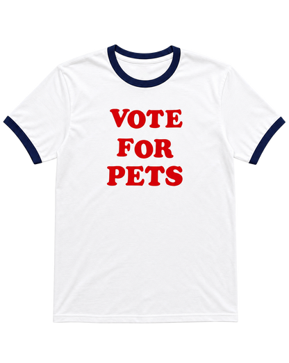 Vote for Pets Unisex Tee (White)
